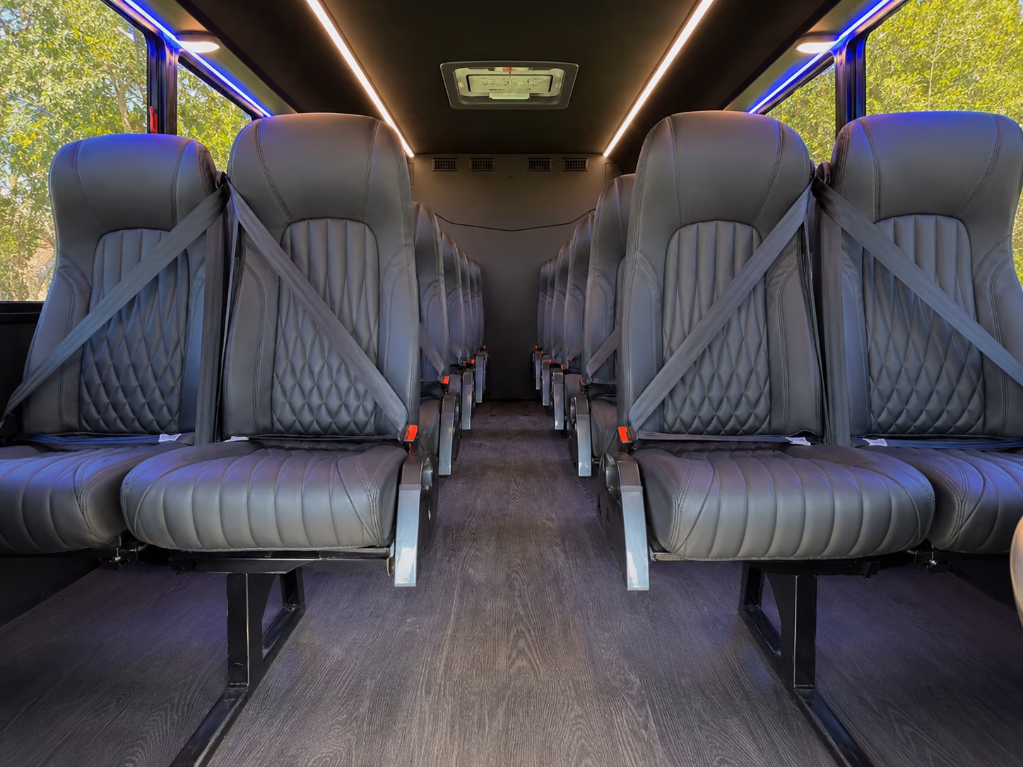 providence 18 passenger minibus inside