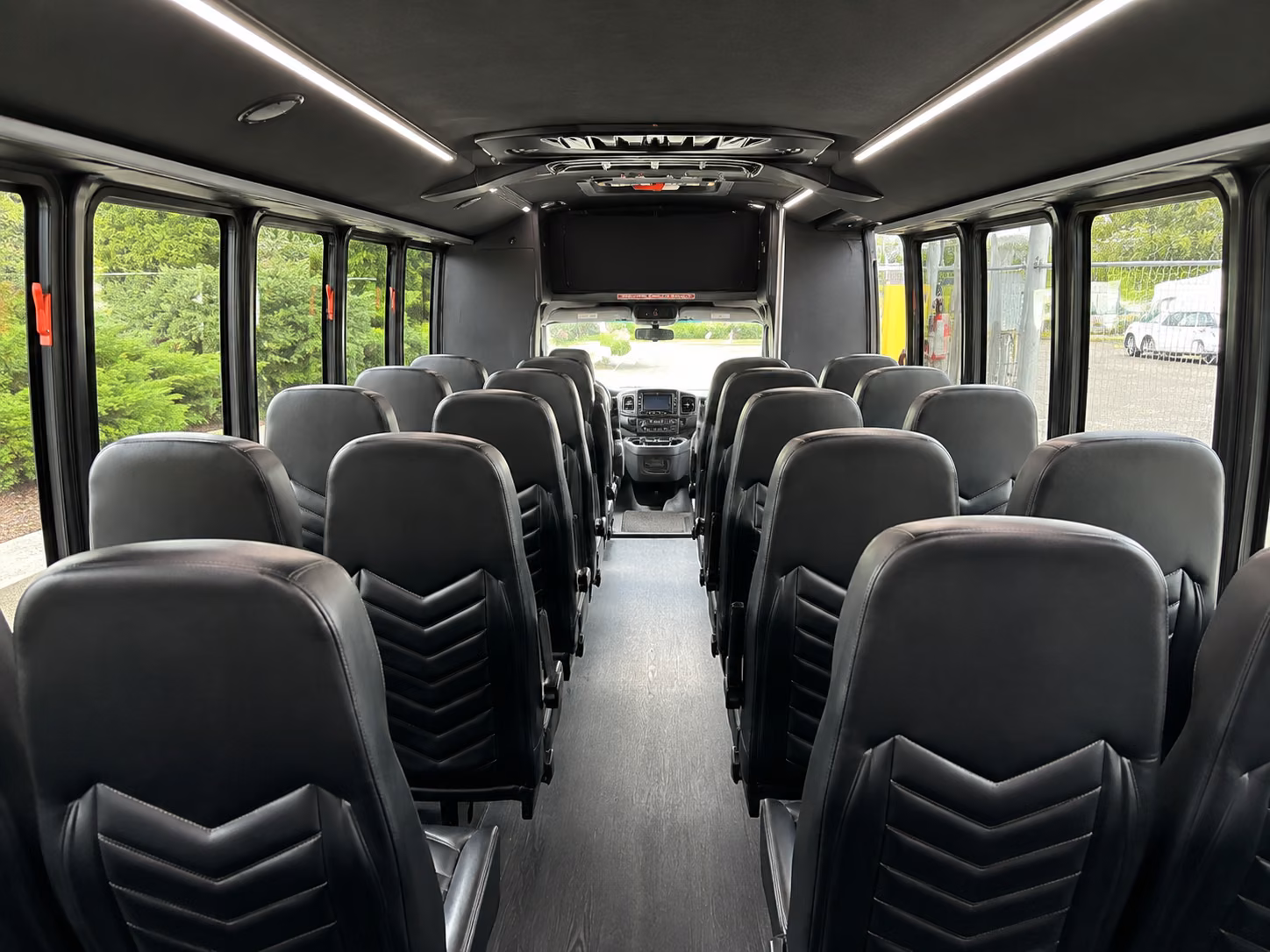 providence 18 passenger minibus interior