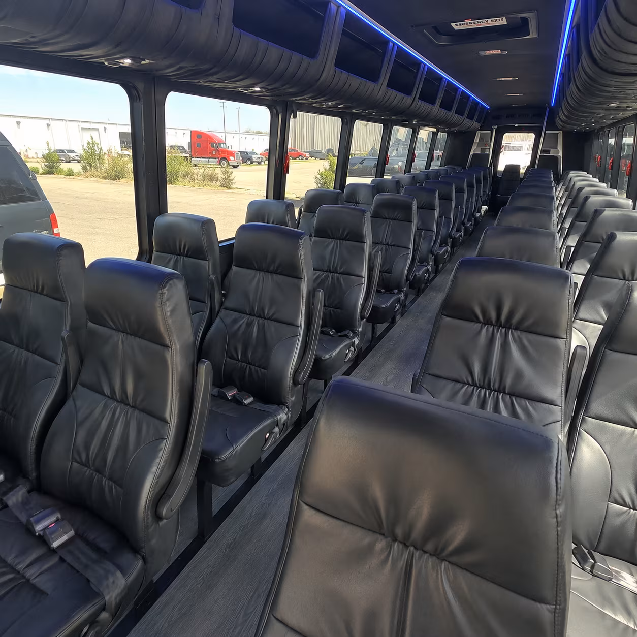 providence 30 passenger minibus inside