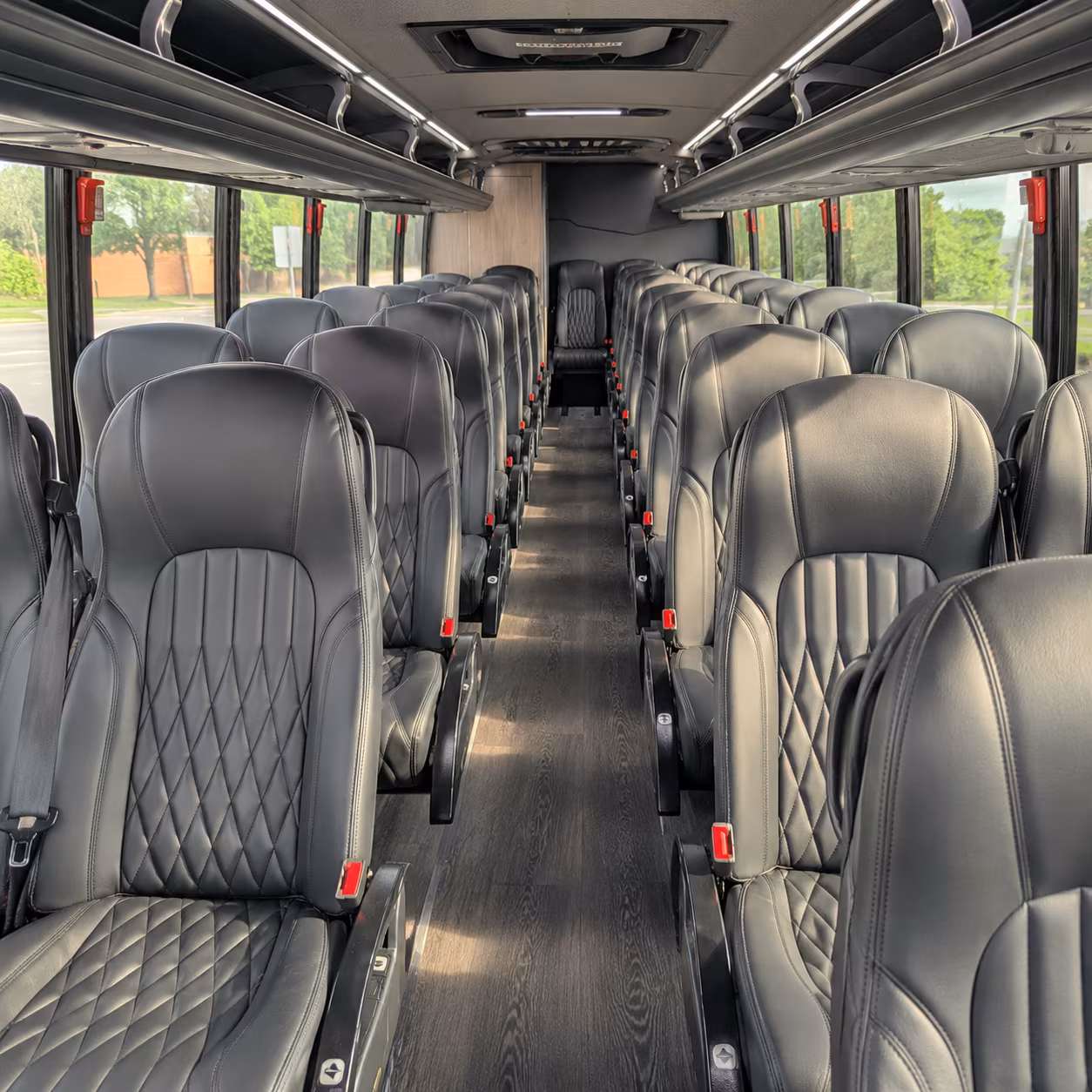 providence 30 passenger minibus interior
