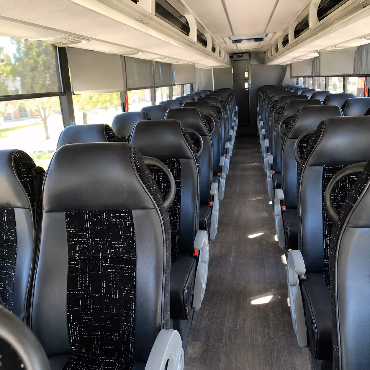 providence 56 passenger charter bus inside