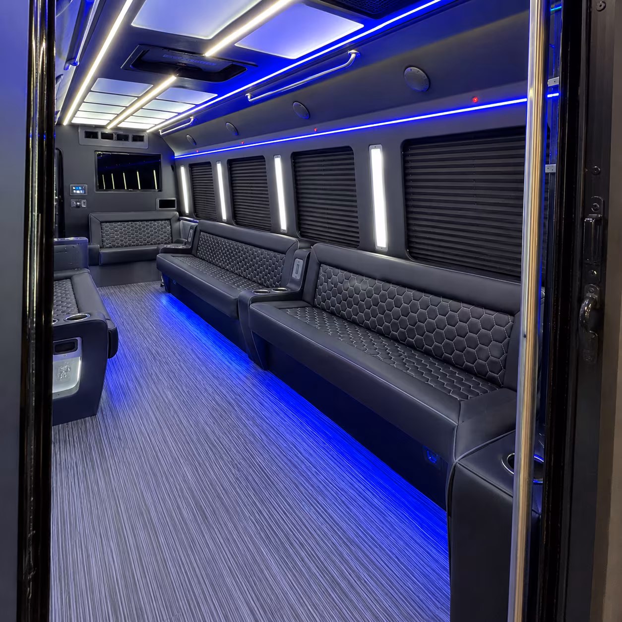 providence party bus rental interior