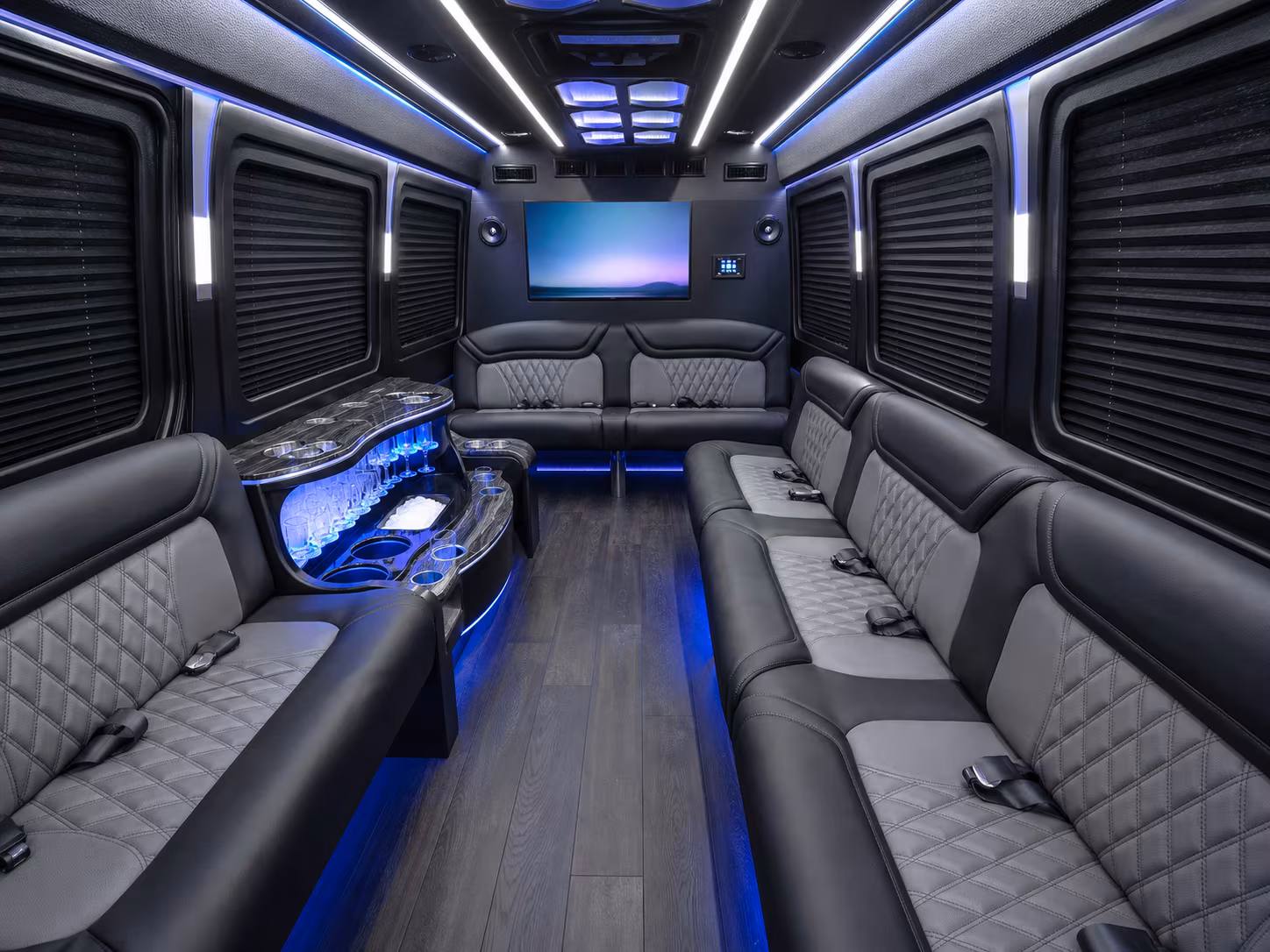 providence sprinter limousine interior